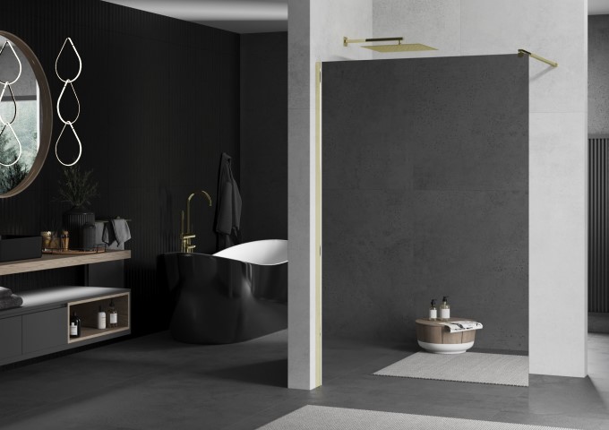 Stikla priekškars brīvstāvoši